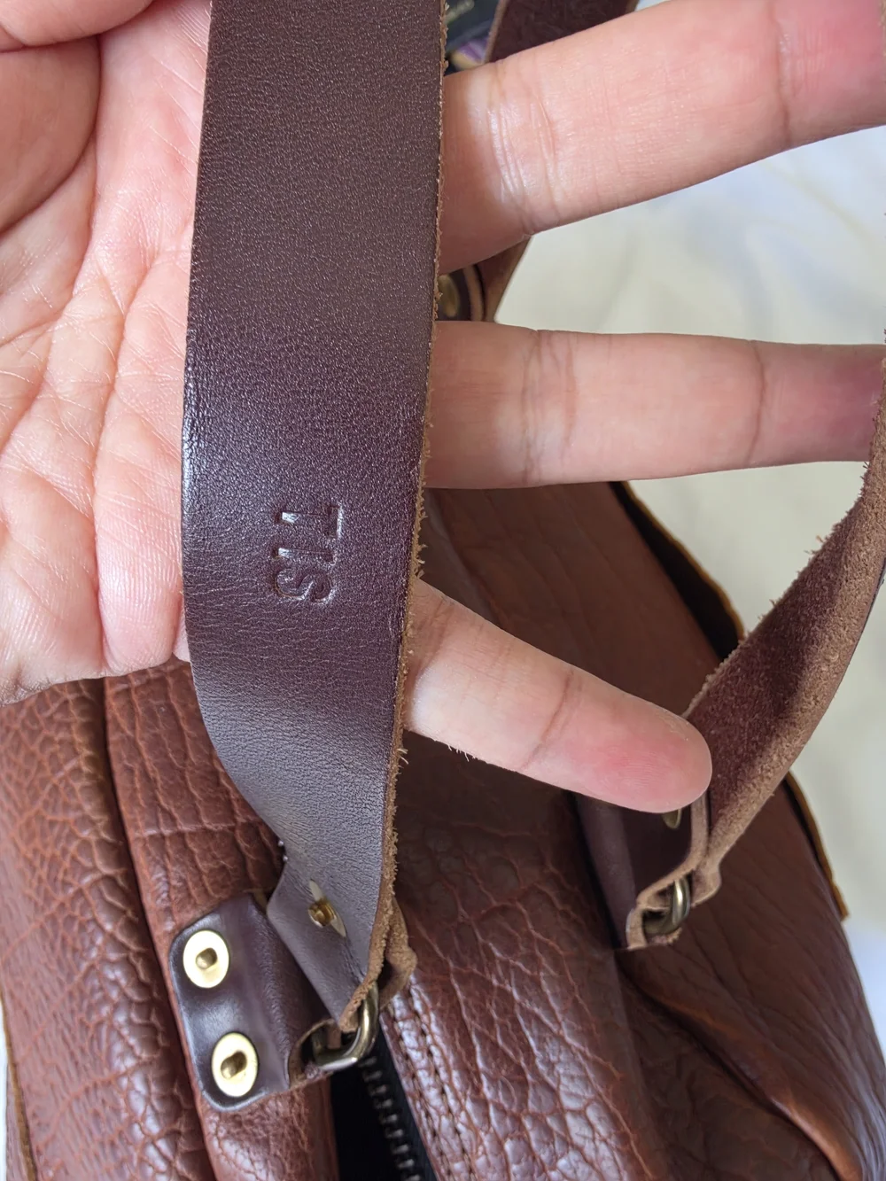 Go Forth Goods Hoffman Weekender In Cognac Bison